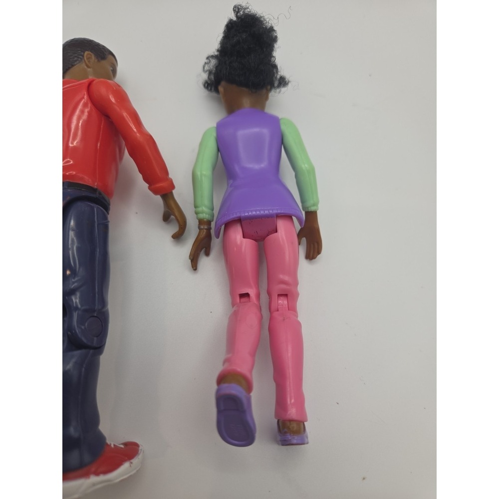 Loving Family Dollhouse Replacement Figures Mom Dad  AA African American - Picture 6 of 7